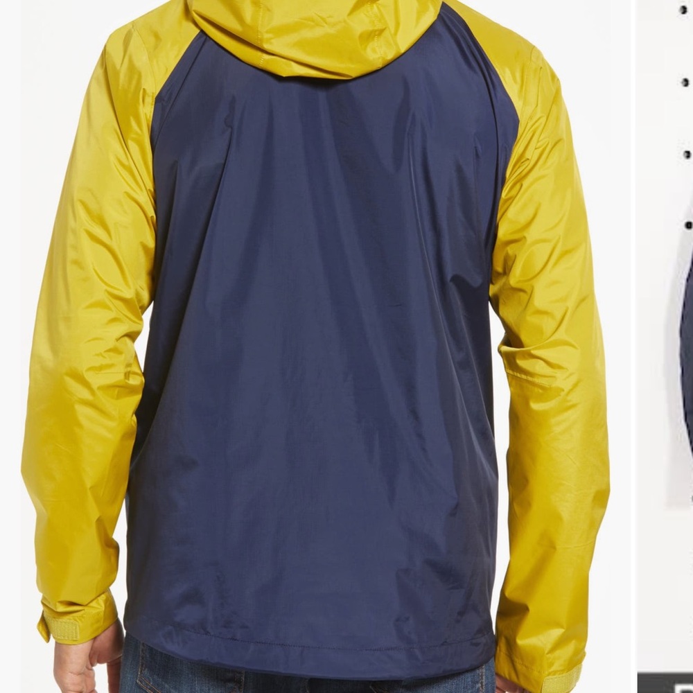 Patagonia Torrentshell Packable Blue and Yellow Rain Jacket - Picture 4 of 13
